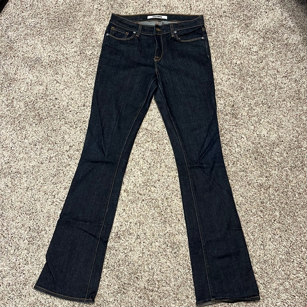 Never worn, Baldwin, “the rose” bootcut jeans, size 28 (fits more like 27 or 26)